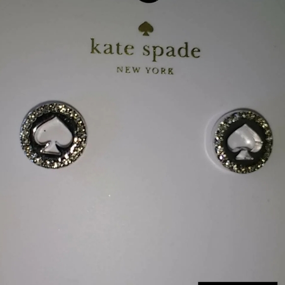 KATE SPADE "Spot The Spade" stud earrings. NWT includes dust bag - Picture 9 of 9
